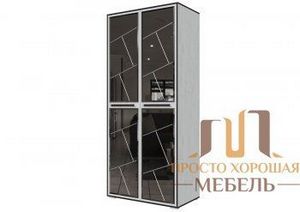 Шкаф универсальный Степ 1 с зеркалами в Домодедово - domodedovo.ok-mebel.com | фото