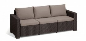 Диван Калифорния (California 3-sofa) коричневый - серо-бежевый в Домодедово - domodedovo.ok-mebel.com | фото