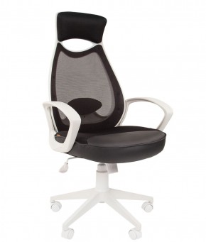 Кресло для руководителя  CHAIRMAN 840 white (TW 11 черный/сетка TW 01 черная) в Домодедово - domodedovo.ok-mebel.com | фото